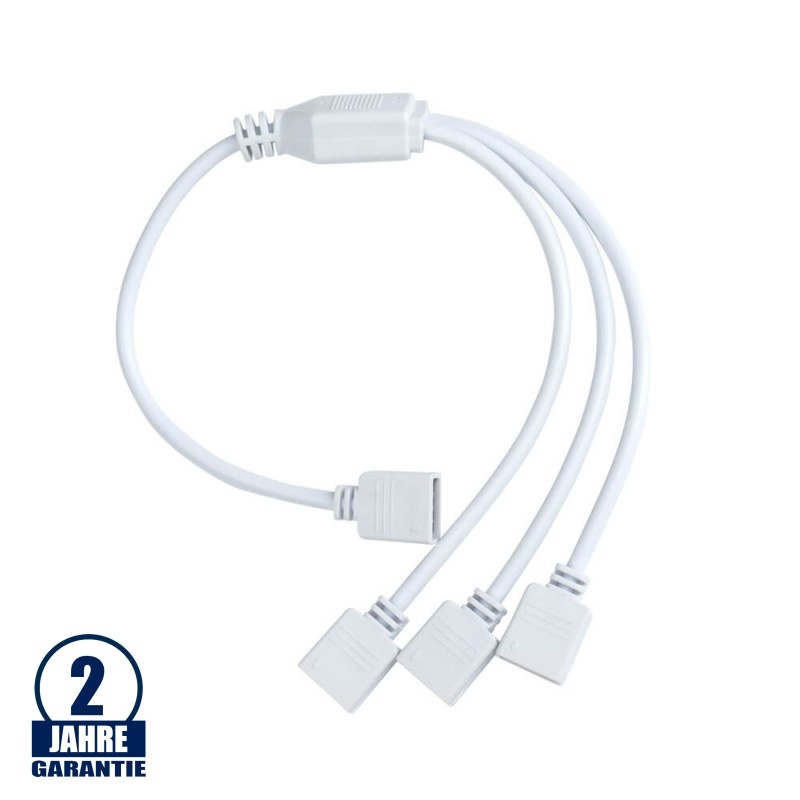 Y-Connector 3-fach mit 30cm Kabel für 10mm RGB Streifen