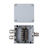 Kabelverbindungsdose mit 3 Kabeleinlässen 450V 24A Metall IP65