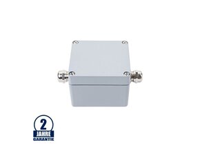 Kabelverbindungsdose mit 2 Kabeleinlässen 450V 24A Metall IP65