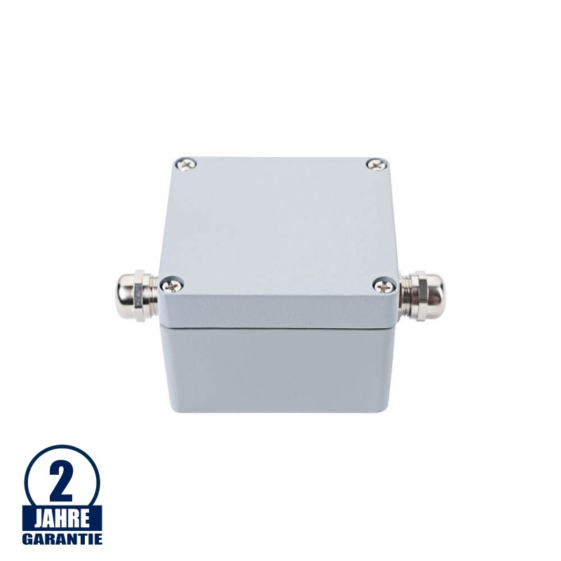 Kabelverbindungsdose mit 2 Kabeleinlässen 450V 24A Metall IP65