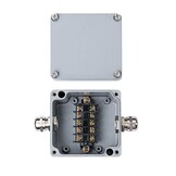 Kabelverbindungsdose mit 2 Kabeleinlässen 450V 24A Metall IP65