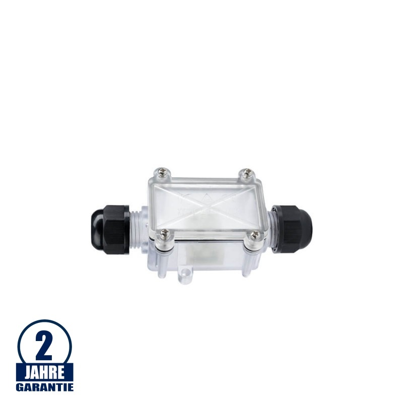 Kabelverbindungsdose mit 2 Kabeleinlässen 250/450V 16/24A IP68