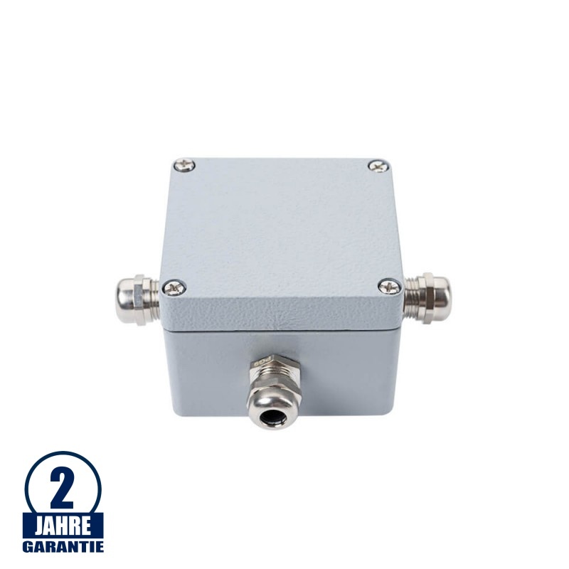 Kabelverbindungsdose mit 4 Kreuz-Kabeleinlässen 450V 24A Metall IP65