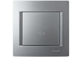 Kreuzschalter KARINA silber 250V/10A