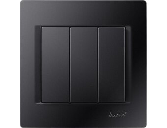 Dreifachschalter KARINA schwarz 250V/10A