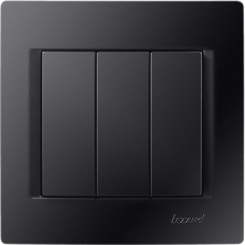 Dreifachschalter KARINA schwarz 250V/10A