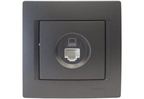 Netzwerkdose KARINA anthrazit 1-fach CAT5