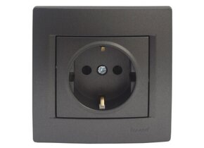 Steckdose KARINA anthrazit 250V/16A