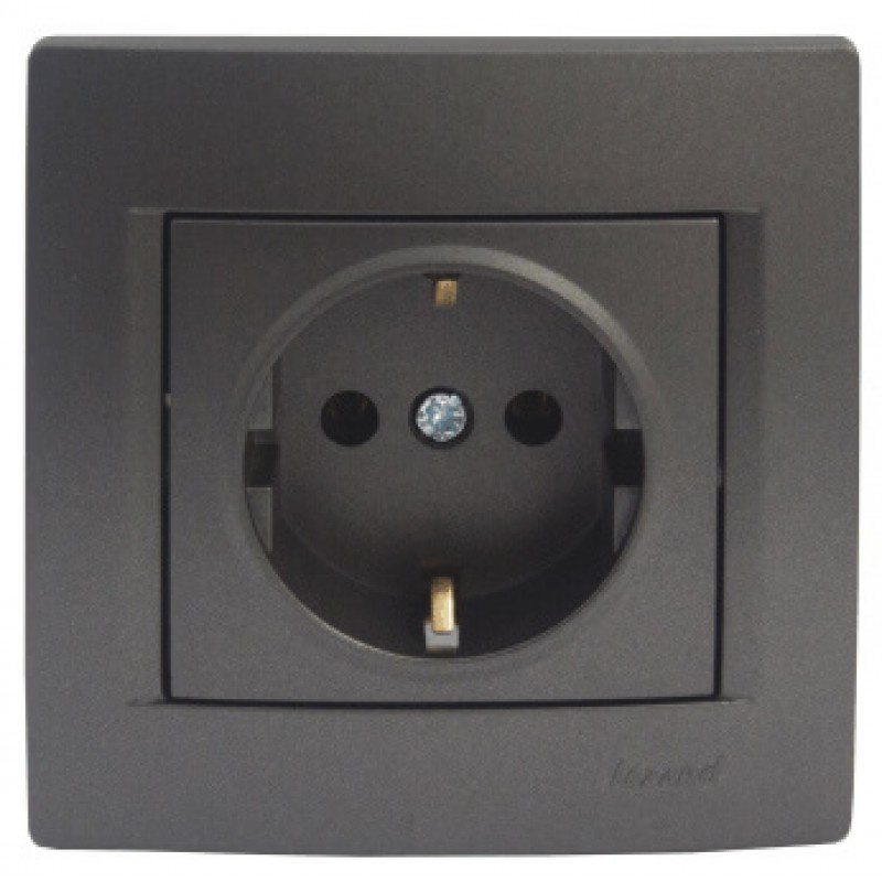 Steckdose KARINA anthrazit 250V/16A
