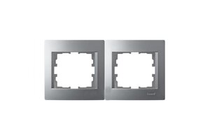 Rahmen 2-fach KARINA silber