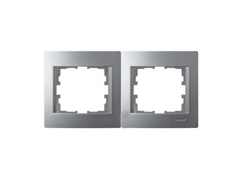 Rahmen 2-fach KARINA silber