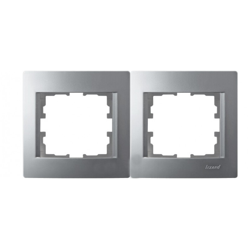 Rahmen 2-fach KARINA silber