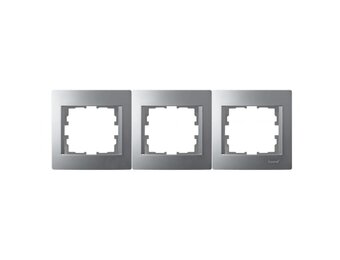 Rahmen 3-fach KARINA silber