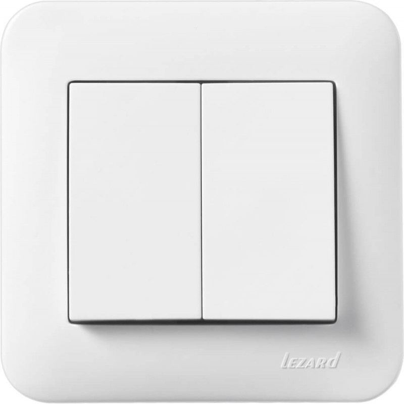 Doppelschalter KARINA LIFE weiß 250V/10A