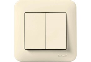 Doppelschalter KARINA LIFE cremeweiß 250V/10A