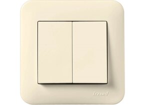 Doppelschalter KARINA LIFE cremeweiß 250V/10A