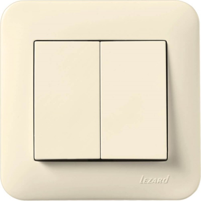 Doppelschalter KARINA LIFE cremeweiß 250V/10A