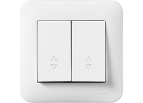 Doppelwechselschalter KARINA LIFE weiß 250V/10A