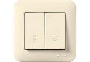 Doppelwechselschalter KARINA LIFE cremeweiß 250V/10A