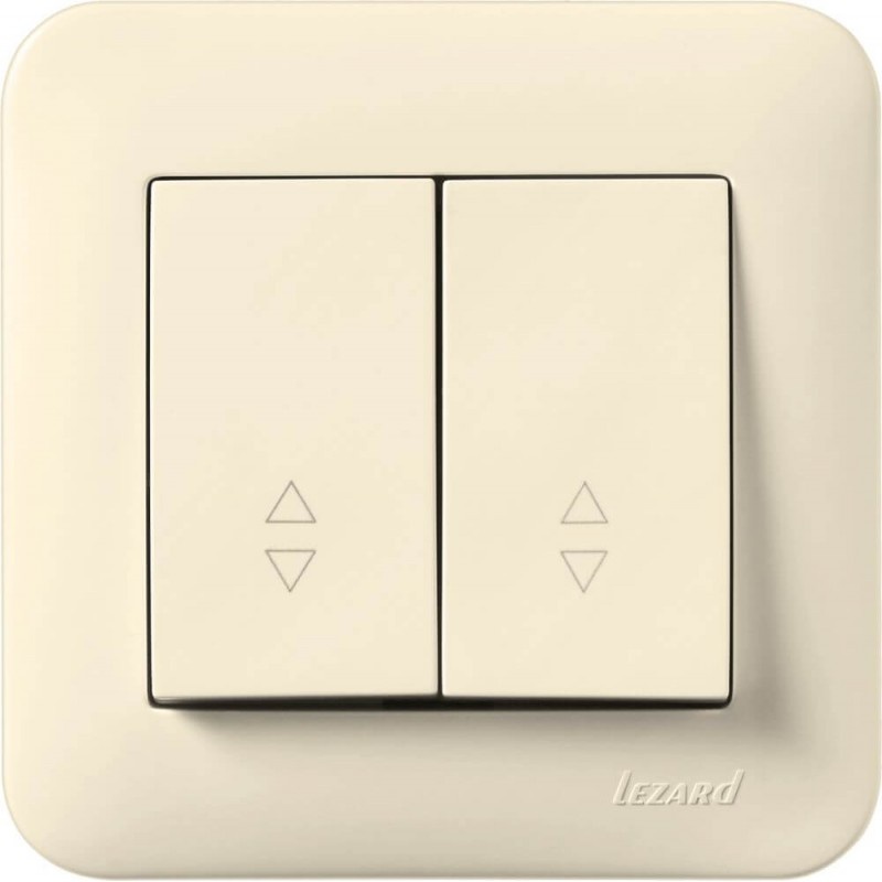 Doppelwechselschalter KARINA LIFE cremeweiß 250V/10A