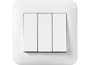Dreifachschalter KARINA LIFE weiß 250V/10A