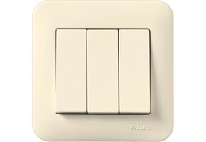 Dreifachschalter KARINA LIFE cremeweiß 250V/10A