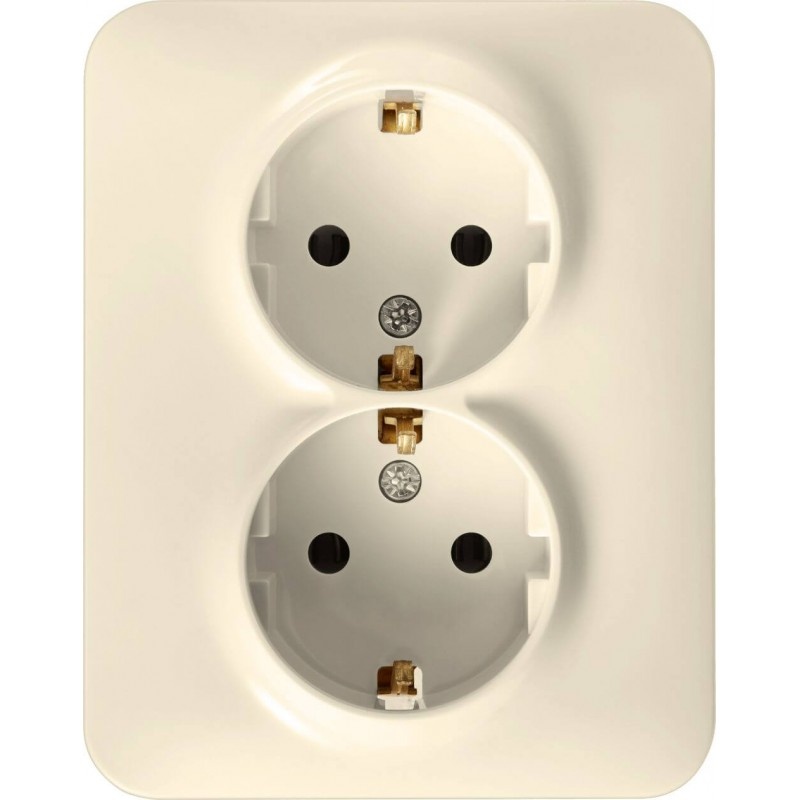 Doppelsteckdose KARINA LIFE cremeweiß 250V/16A