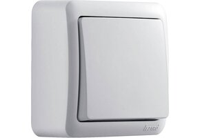 Aufputzwechselschalter VIOLA weiß 250V/10A