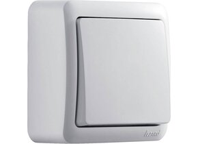 Aufputzwechselschalter VIOLA weiß 250V/10A