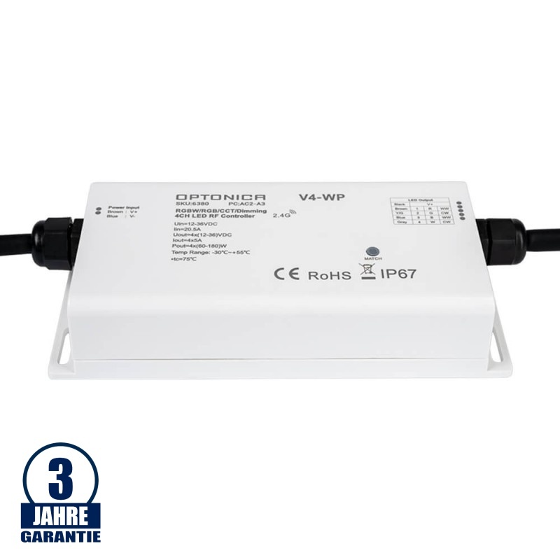 LED V4-WP RGB / RGBW Empfänger IP67