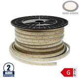 120SMD/m 10W 230V Led Streifen 5730 Wassergeschützt Neutralweiß IP44 1m