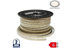 120SMD/m 10W 230V Led Streifen 5730 Wassergeschützt Neutralweiß IP44 1m