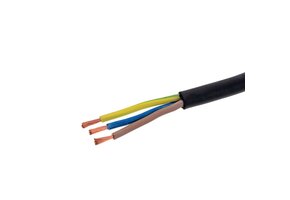 Gummileitung H05RR-F 3x2,5 schwarz isoliert 1m
