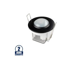 LED Bewegungsmelder Einbau Schwarz  bis 300W Ø6m 360° IP20