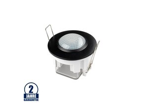 LED Bewegungsmelder Einbau Schwarz  bis 300W Ø6m 360° IP20