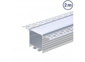 LED Profil 72x35mm Eloxiert Trockenbau 2m SET
