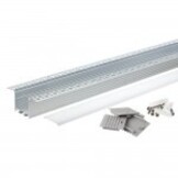 LED Profil 72x35mm Eloxiert Trockenbau 2m SET
