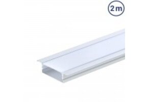 LED Profil 41x10mm Eloxiert Einbau 2m SET