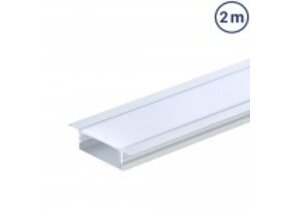 LED Profil 41x10mm Eloxiert Einbau 2m SET