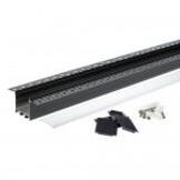 LED Profil 72x35mm Schwarz Trockenbau 2m SET