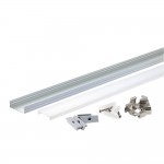 LED Profil 30x10mm Eloxiert Aufbau 2m SET