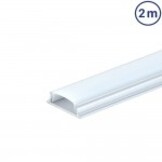 LED Kühlprofil 18x6mm Eloxiert 2m SET