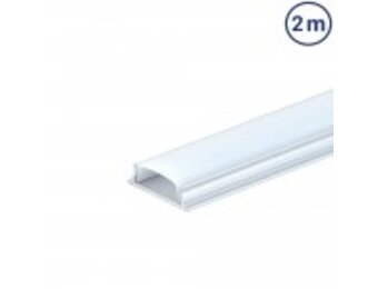 LED Kühlprofil 18x6mm Eloxiert 2m SET
