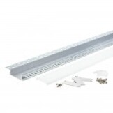 LED Profil 96x20mm Eloxiert Trockenbau 2m SET
