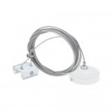 Seilabhängung für 3Ph. Stromschiene Weiß