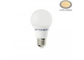 8,5W LED E27 A60 Birne Kunststoff Warmweiß