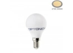 5,5W LED E14 G45 Birne Kunststoff Warmweiß