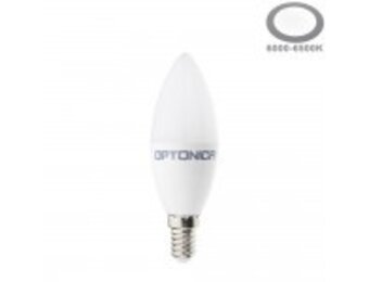 8W LED E14 Kerze Kunststoff Kaltweiß