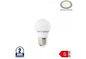 5,5W LED E27 G45 Brine Kunststoff Neutralweiß