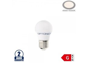 5,5W LED E27 G45 Brine Kunststoff Neutralweiß